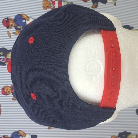Atlanta Braves Cooperstown Collection block lettering blue & red snapback hat - Picture 3 of 9